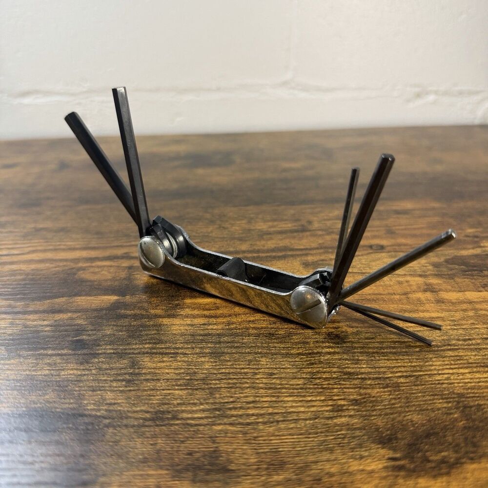 Vintage Eklind M17 Metric Allen Wrench Folding Hex Key Set USA Made